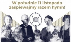 osoby z różnego pokolenia śpiewające razem hymn Polski