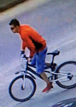 wizerunek sprawcy kradzieży roweru