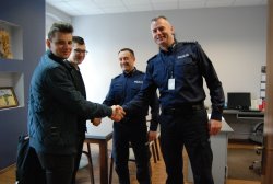 spotkanie zwycięzców konkursu o Fotel komendanta ( w gabinecie komendanta) w KPP w Rawiczu #1